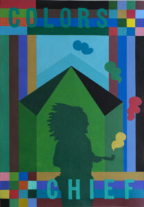 Colors Chief. Acrílico sobre cartón, 40 x 59,5 cm