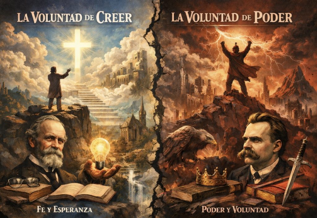 Contrapunteo entre «voluntad creer» y «voluntad de poder»