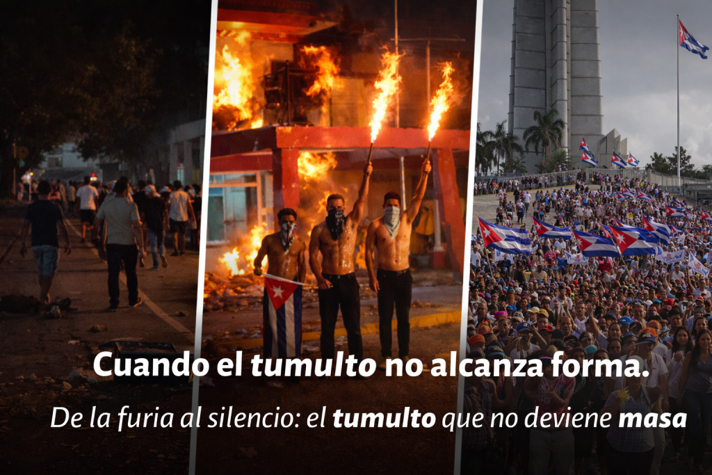 De la furia al silencio: el «tumulto» que no deviene «masa»
