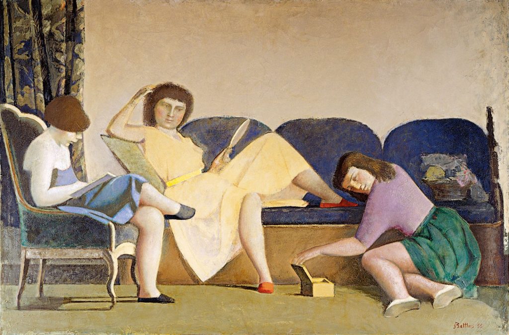 Balthus (Balthasar Klossowski de Rola): 'Las tres hermanas' Museo Thyssen