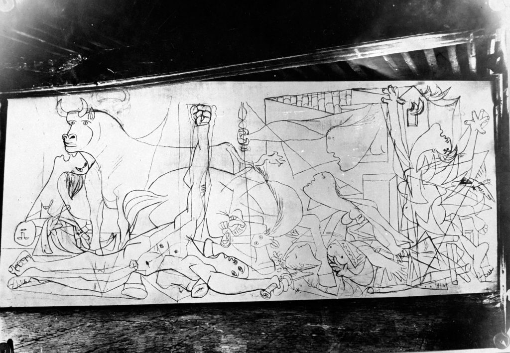 Pablo R. Picasso. ´Guernica' muy primigeneo. Foto de Dora Maar. Museo Nacional Centro de Arte Reina Sofía