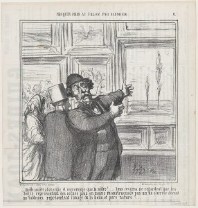 Honoré Daumier de sus series sobre el Salón publicadas en 'Le Charivari'