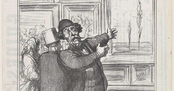 Honoré Daumier de sus series sobre el Salón publicadas en 'Le Charivari'