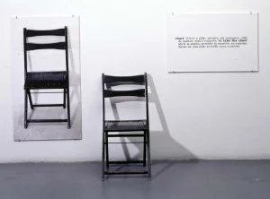«One and three chairs» de Joseph Kosuth. Museo Nacional Centro de Arte Reina Sofía