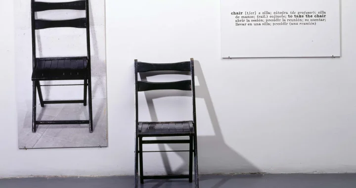 «One and three chairs» de Joseph Kosuth. Museo Nacional Centro de Arte Reina Sofía