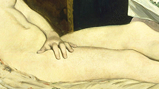 Édouard Manet.  «Olympia» (detalle)